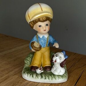 Vintage HOMCO Boy with dog